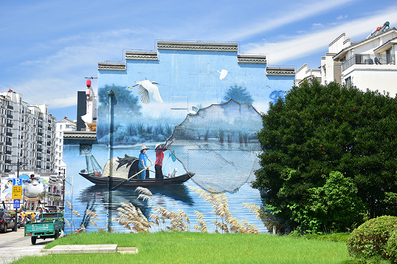 2020年8月2日拍攝的江蘇省張家港市永聯(lián)村。