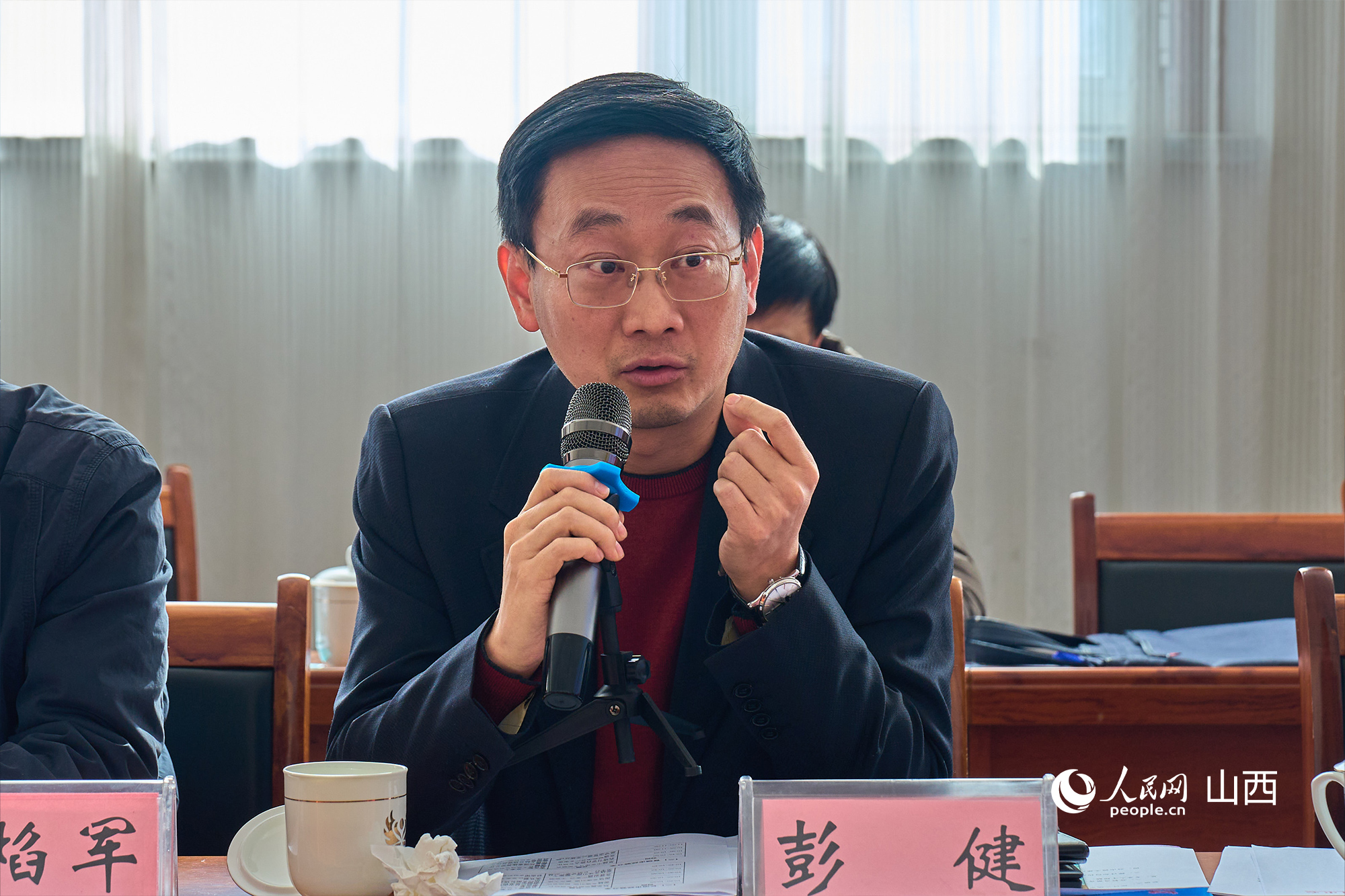 文化和旅游部文化和旅游研究基地（中國傳媒大學）主任彭健。人民網(wǎng) 張超寧攝