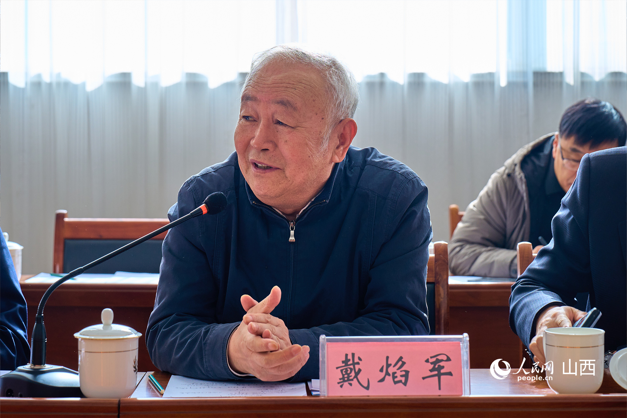 中央黨校（國家行政學院）黨建教研部原副主任、教授戴焰軍。人民網(wǎng) 張超寧攝